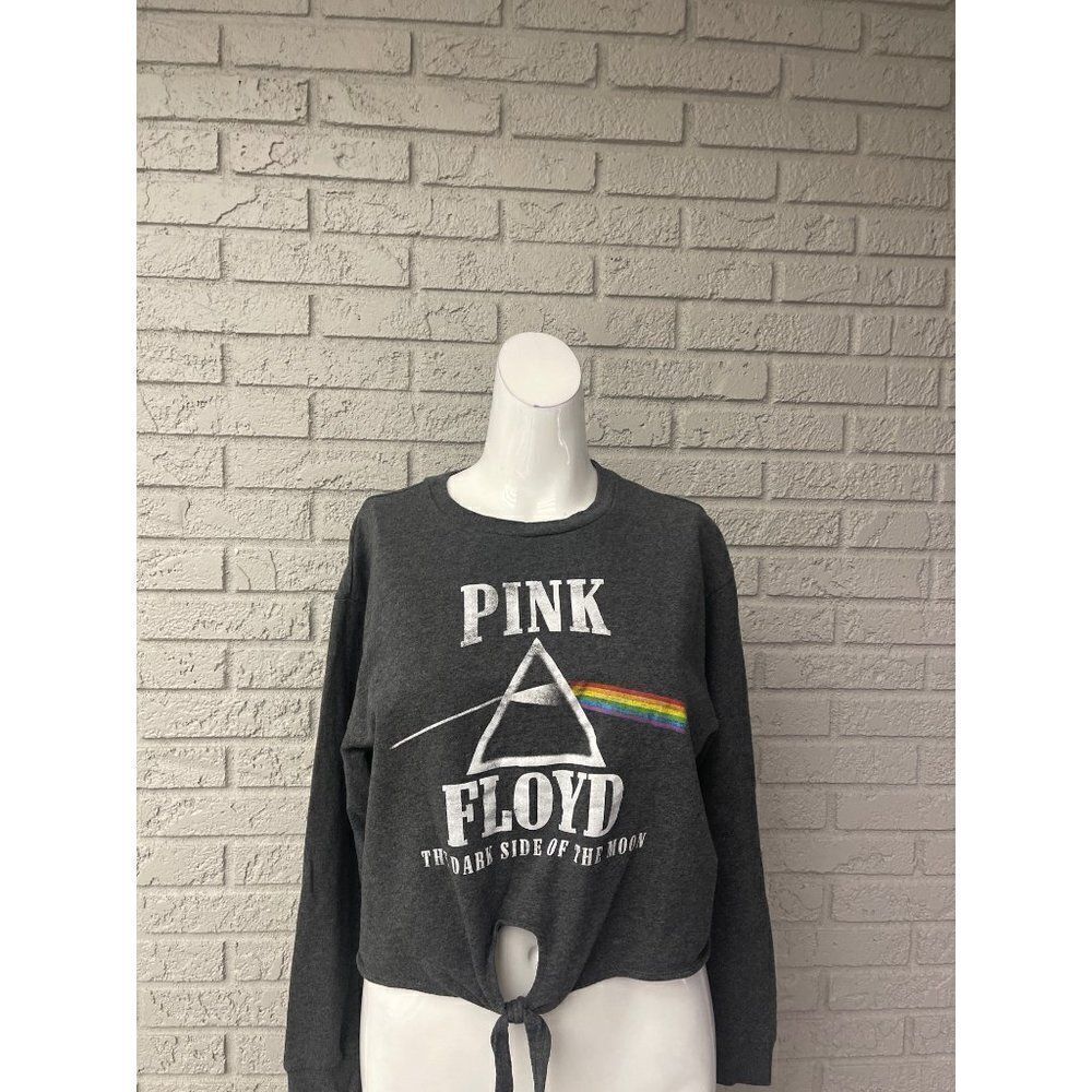 Pink Floyd Long Sleeve Crop Top Size XL
